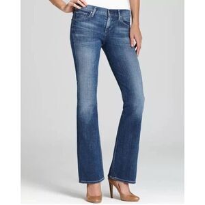 Citizens of Humanity Dita Petite Bootcut Jeans Size 28 Medium Wash Embroidered